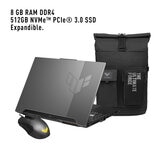 ASUS TUF Gaming F15 Laptop 15.6" Full HD Intel Core i5 8GB 512GB SSD + Mochila + Mouse