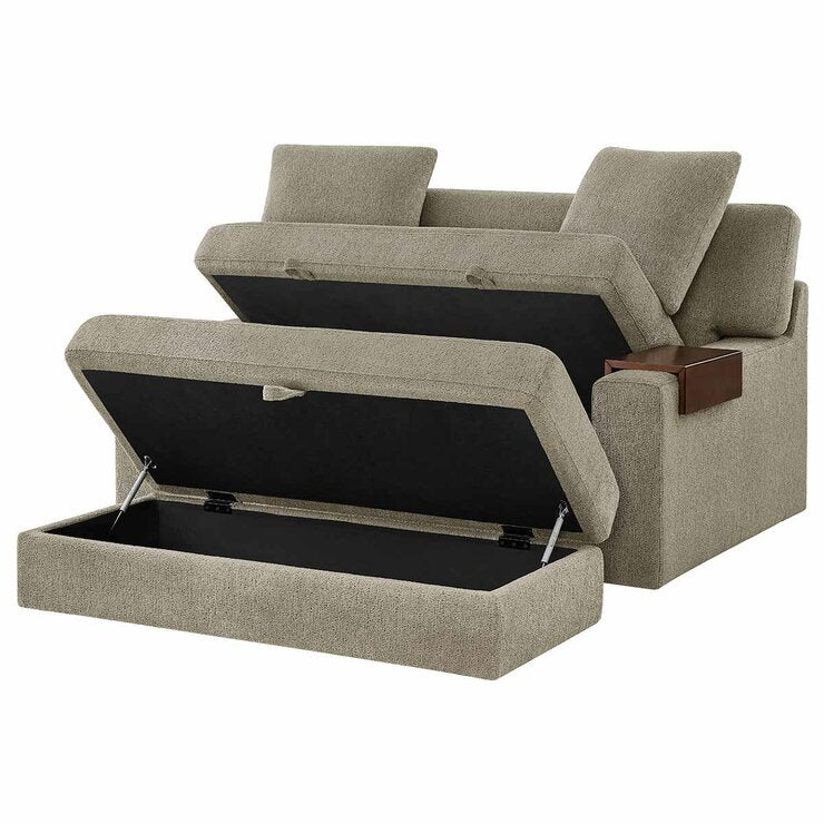 Thomasville, Gilroy, Sillón de Tela Con Otomano Thomasville, Gilroy, Sillón de Tela Con Otomano