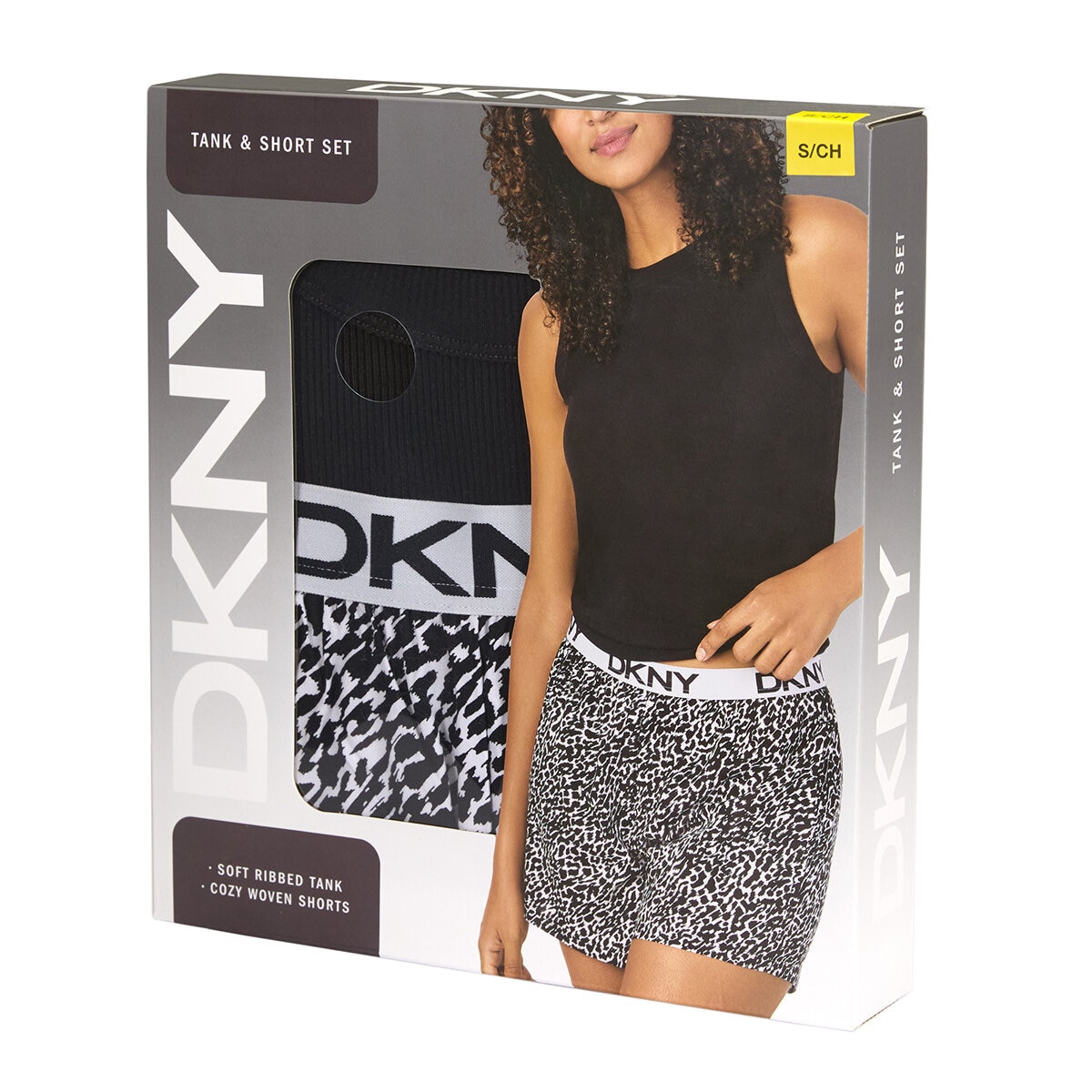 DKNY Conjunto de Pijama para Dama Negro Mediana