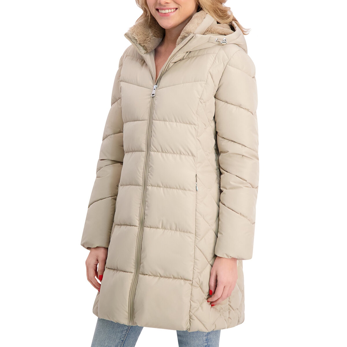 Andrew Marc Chamarra para Dama Café Extra Grande Andrew Marc Chamarra para Dama Café Extra Grande