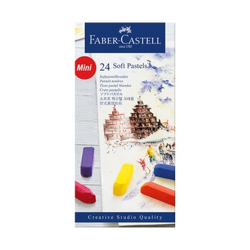 Faber-Castell Tizas Color Pastel Blandas con 24 Piezas