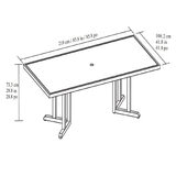 Agio, Luna Comedor para Exterior de 9 Piezas Agio, Luna Comedor para Exterior de 9 Piezas