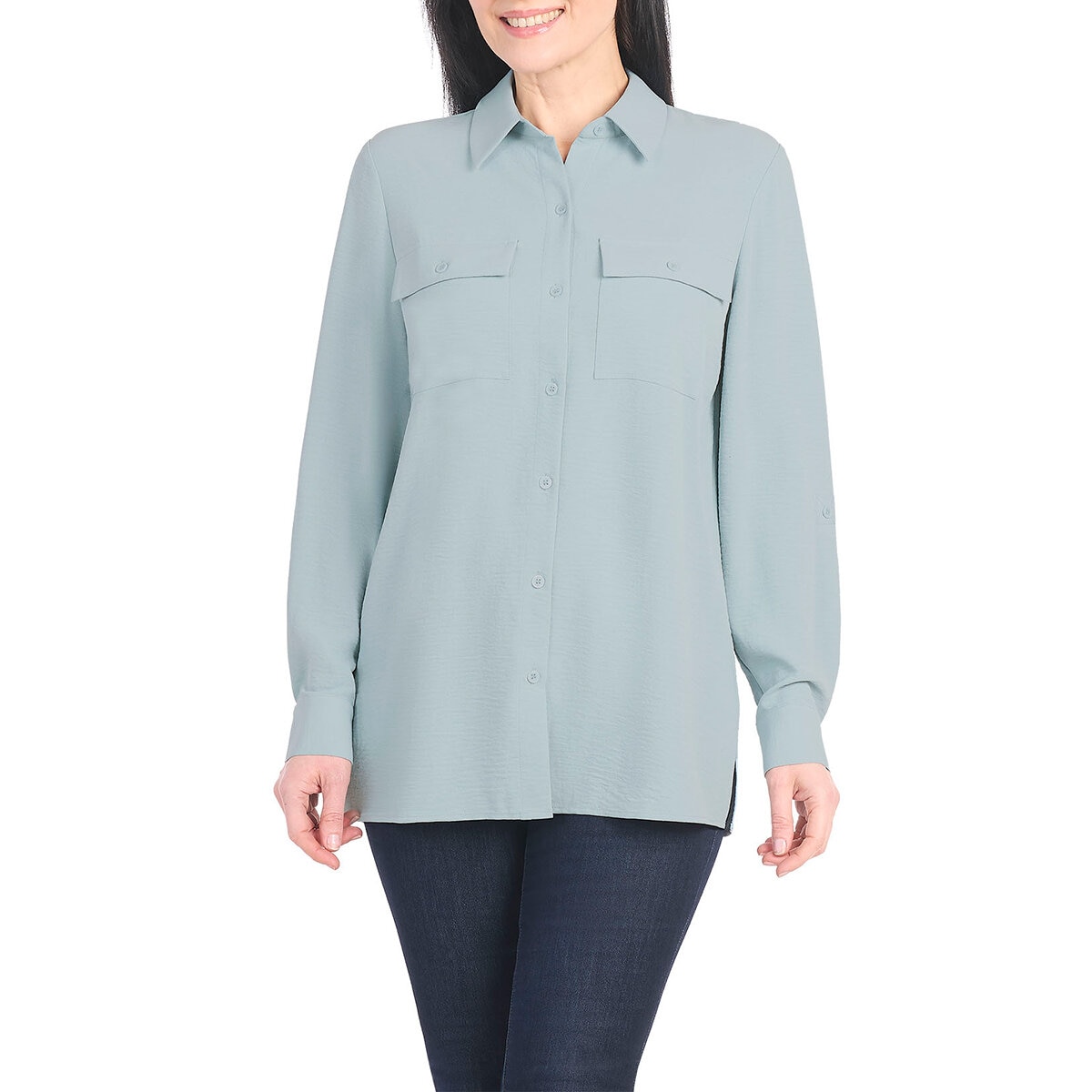 Hilary Radley Blusa para Dama Azul Chica