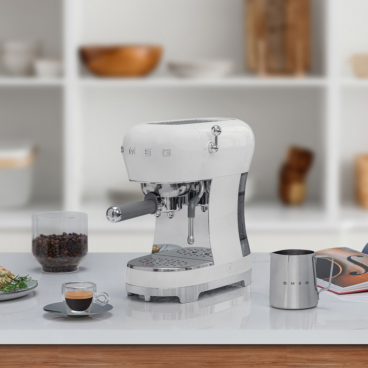 Smeg Máquina de Café Espresso Blanco