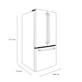 Café Refrigerador 19" French Door Negro