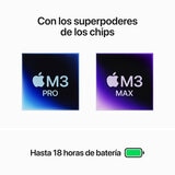 Apple MacBook Pro 14" Chip M3 Max 1TB Negro Espacial 