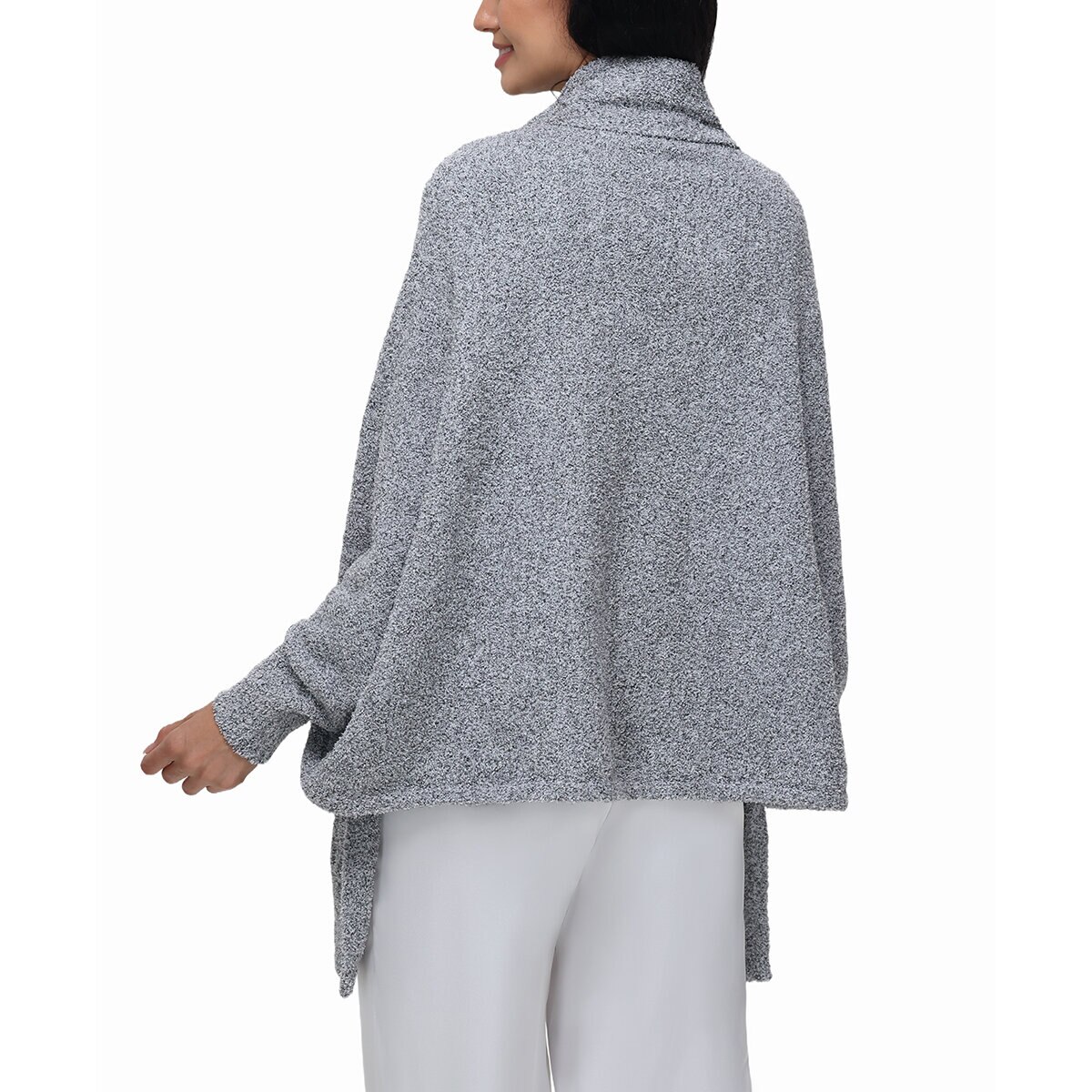 525 Suéter para Dama Gris Chica-Mediana