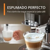 Krups Coffee Crush Experience, Cafetera Automática con Espumador de leche compatible con café en grano y molido
