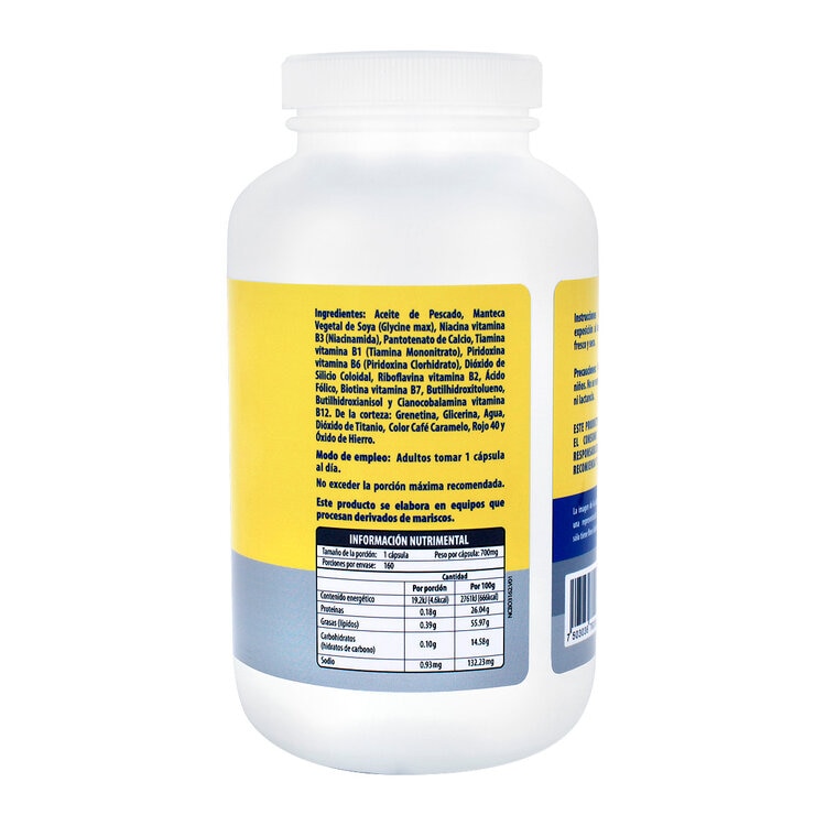 Naturagel Complejo B con Omega 3 160 Cápsulas