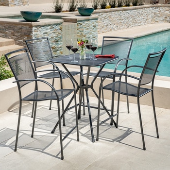 SunVilla, Comedor Alto de 5 Piezas para Jardín