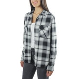 Jachs Camisa de franela para Dama Grande Negro