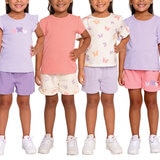 Pekkle Playera 4 piezas para Niños y Niñas Mariposa 3 Años