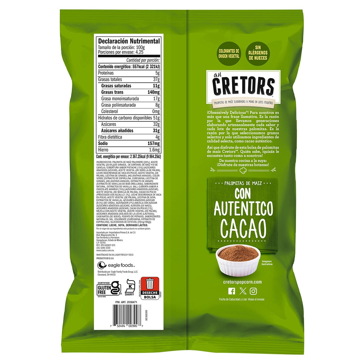 Cretors Palomitas de Dubai 425 g Cretors Palomitas de Dubai 425 g