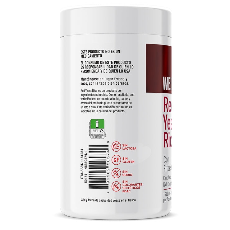 Weider Arroz de Levadura Roja 240 comprimidos