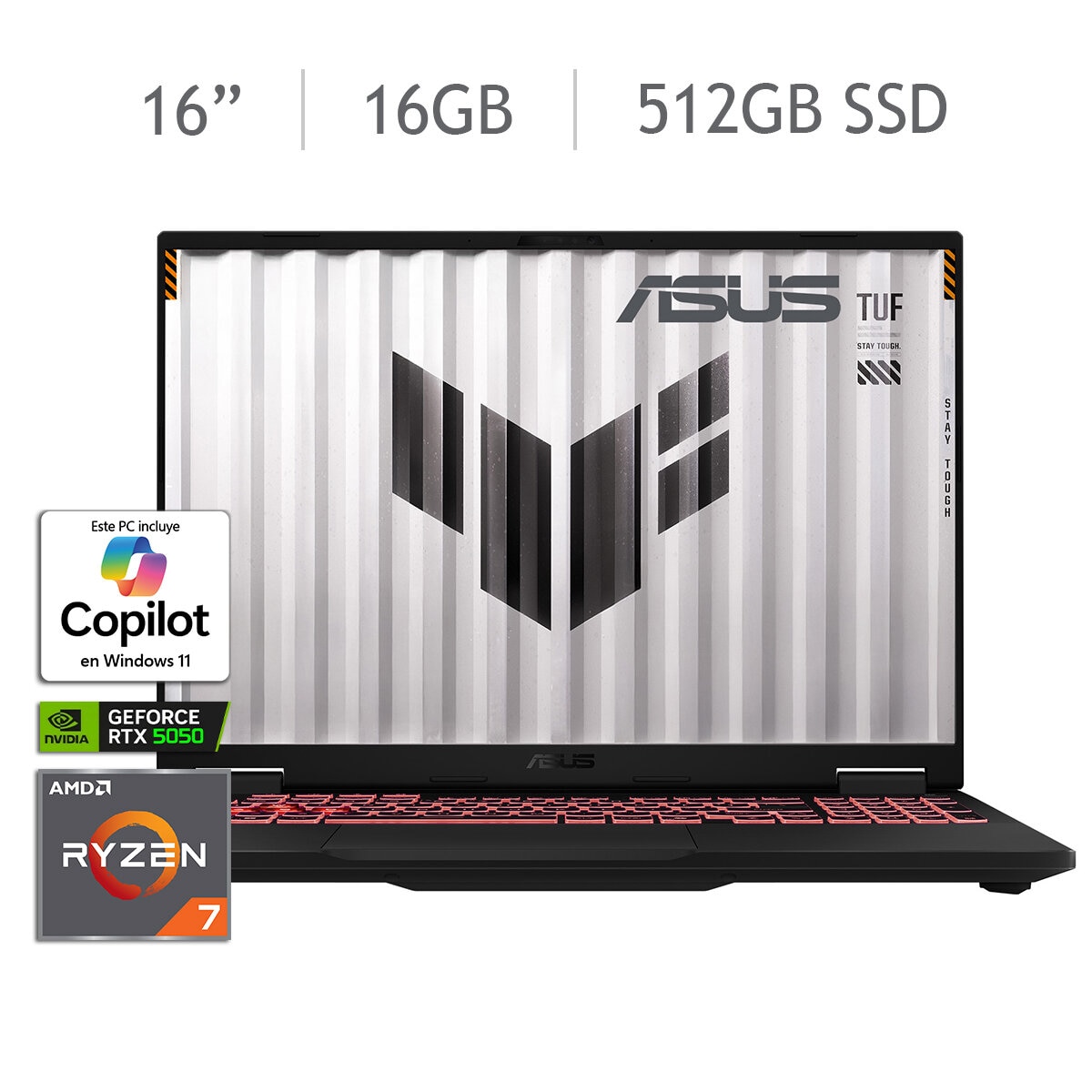 ASUS TUF Gaming A16 Laptop 16" Full HD AMD Ryzen 7 16GB 512GB SSD ASUS TUF Gaming A16 Laptop 16" Full HD AMD Ryzen 7 16GB 512GB SSD