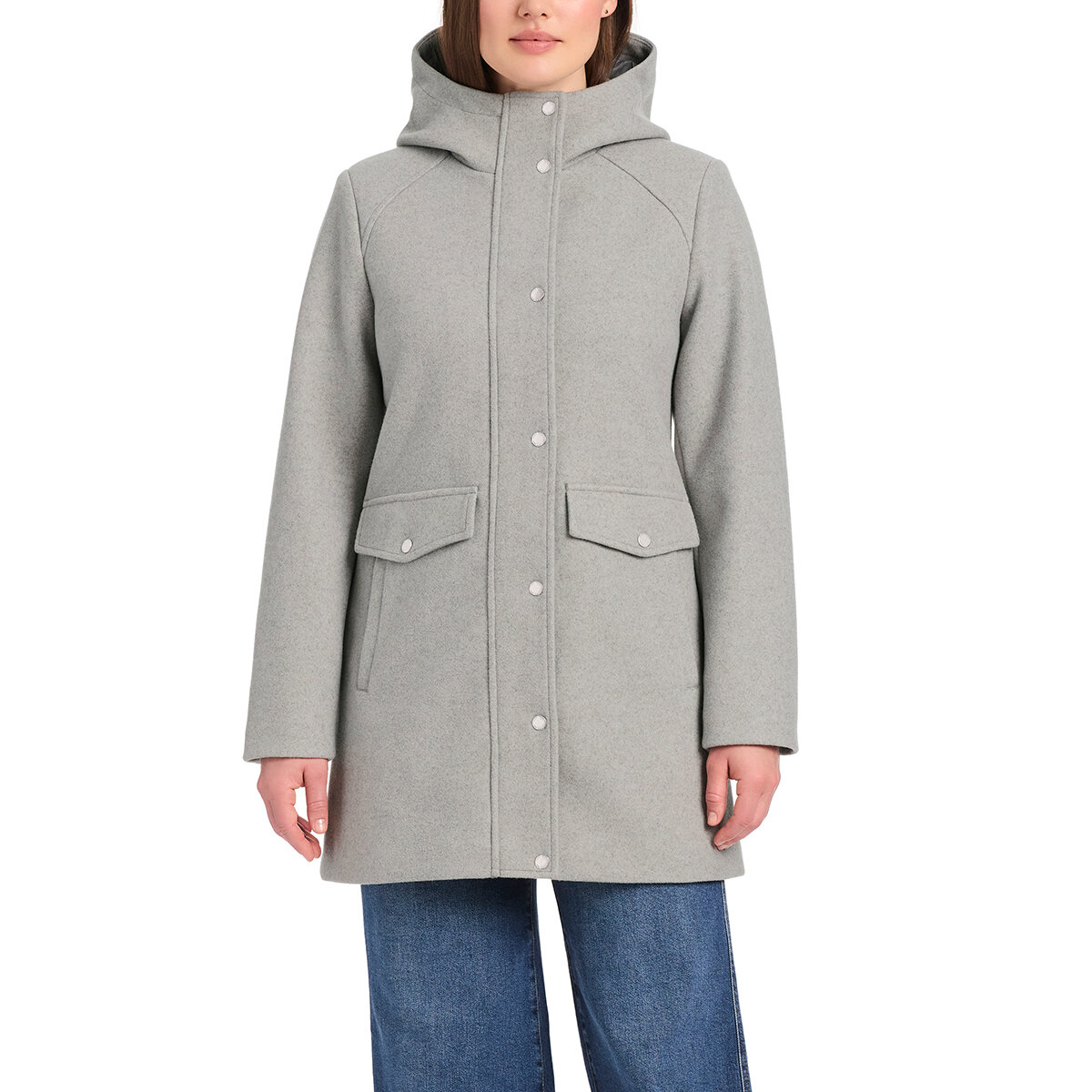 Vince Camuto Abrigo para Dama Gris Extra Grande