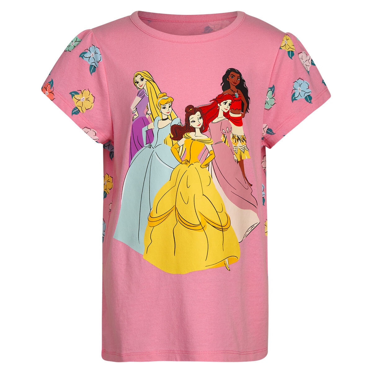Disney Playera 4 piezas para Niñas Princesas