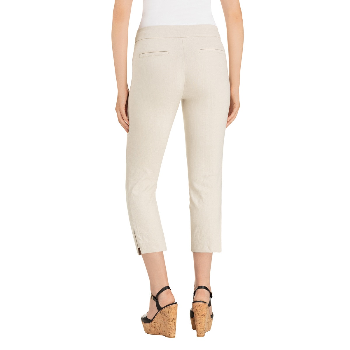 Hilary Radley, Pantalón Tipo Capri para Dama, Blanco Costco México