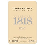 Champagne Charlses Le Bel Inspiration 1818 Brut 750 ml