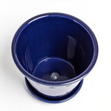 Over & Back, Chelsea Set de 2 Macetas de Cerámica Azul