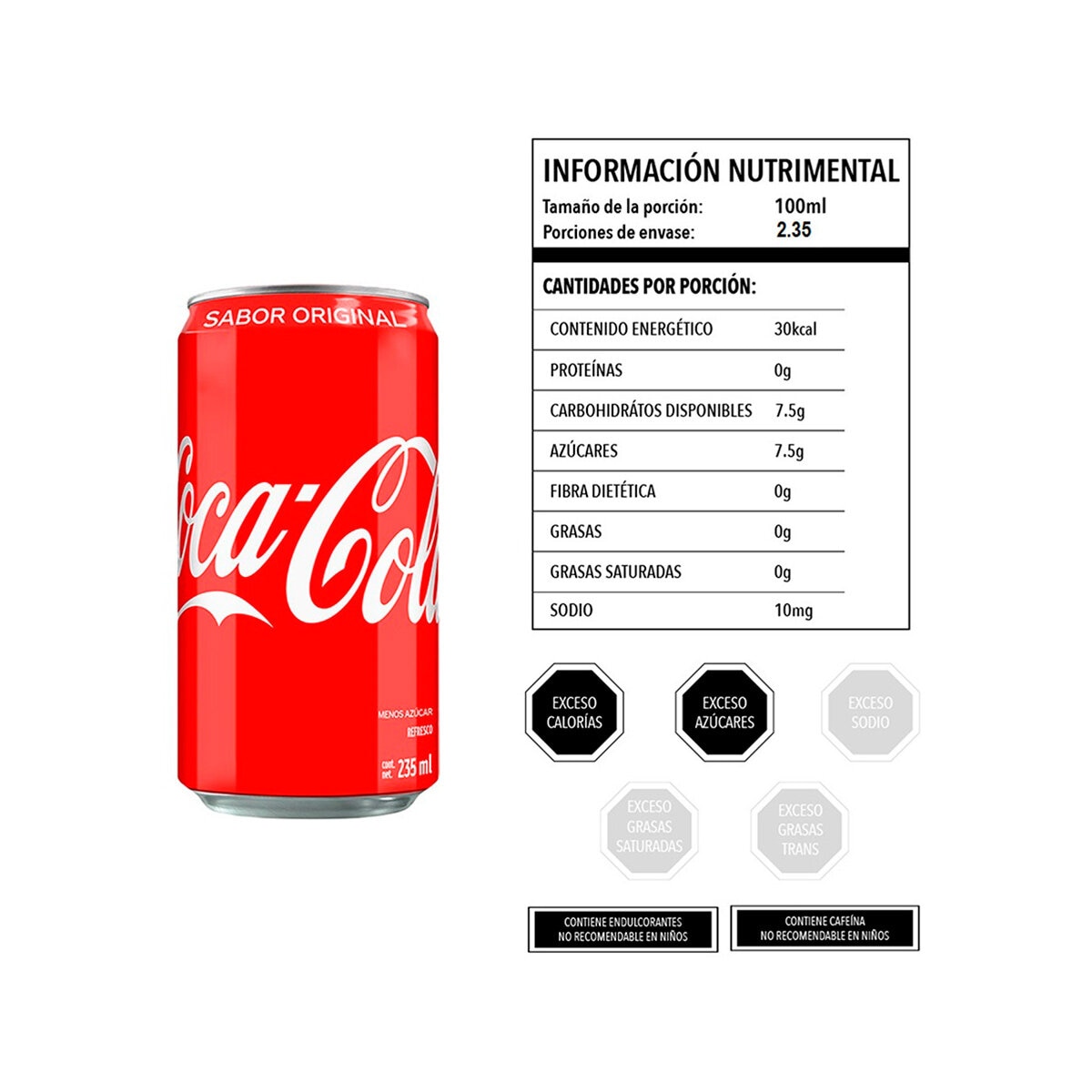Coca Cola Mini Lata 24 pzas de 235 ml