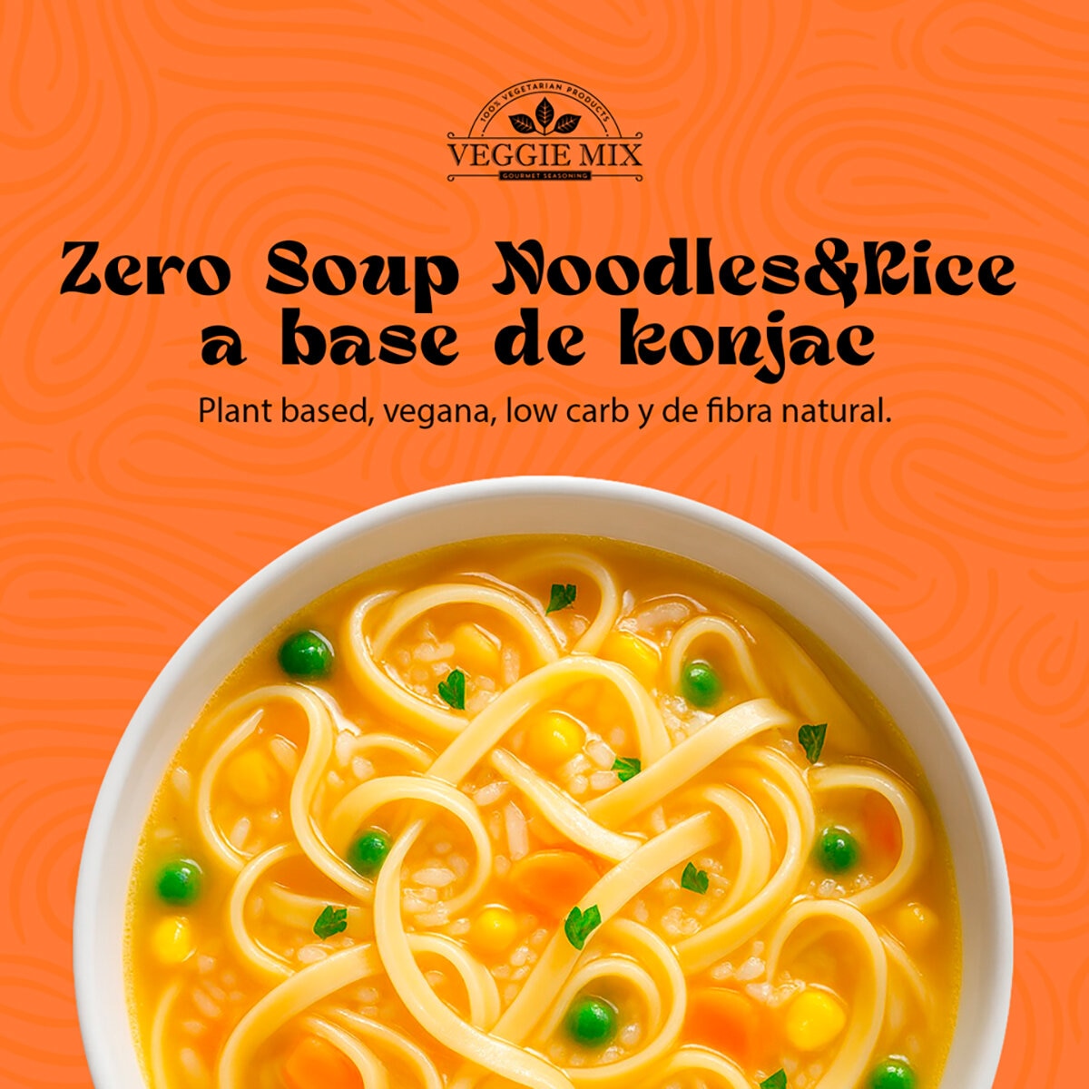 Veggie Zero Sopa Instantánea de Fideos y Arroz 6/85 g