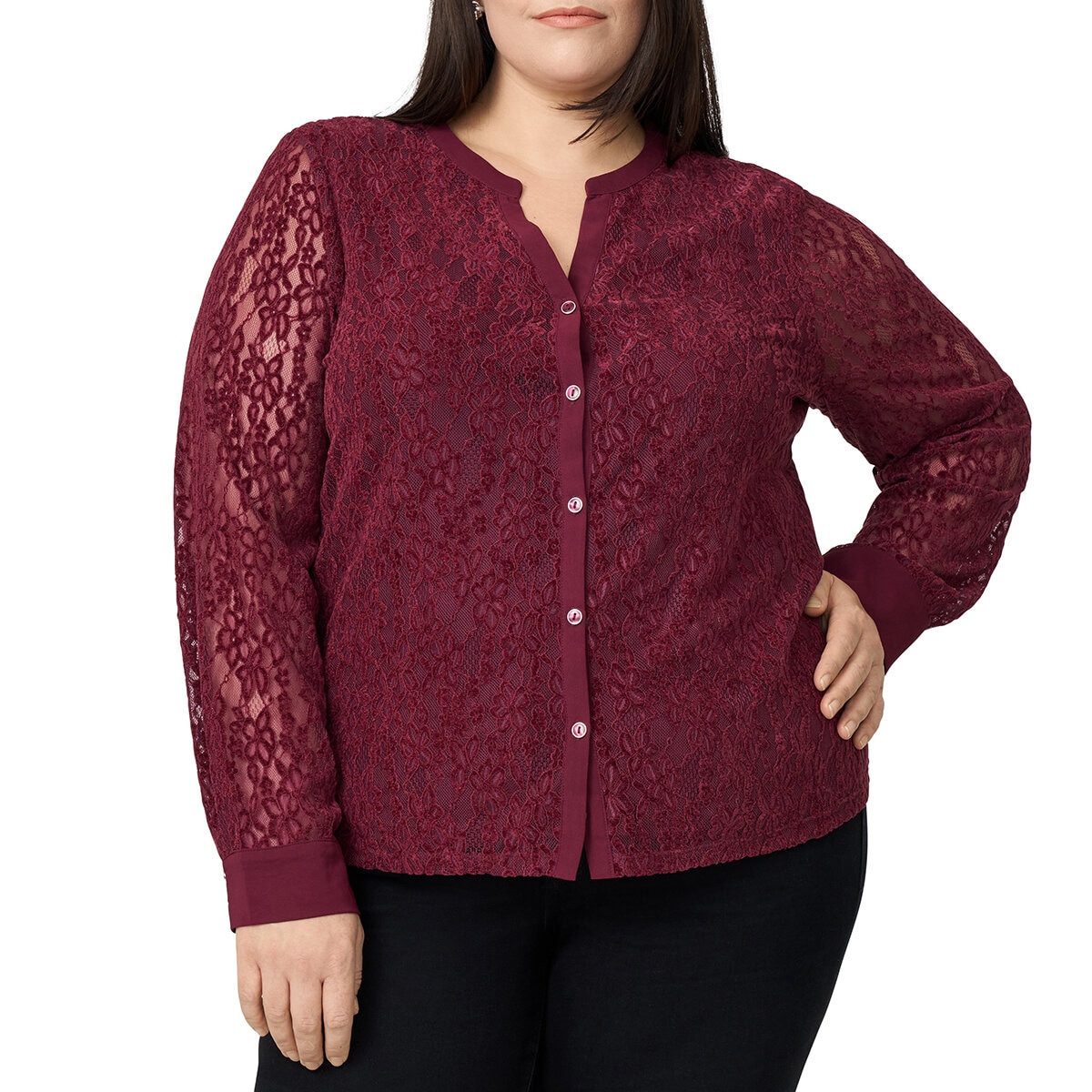 Cable and Gauge Blusa para Dama Rojo Extra Chica