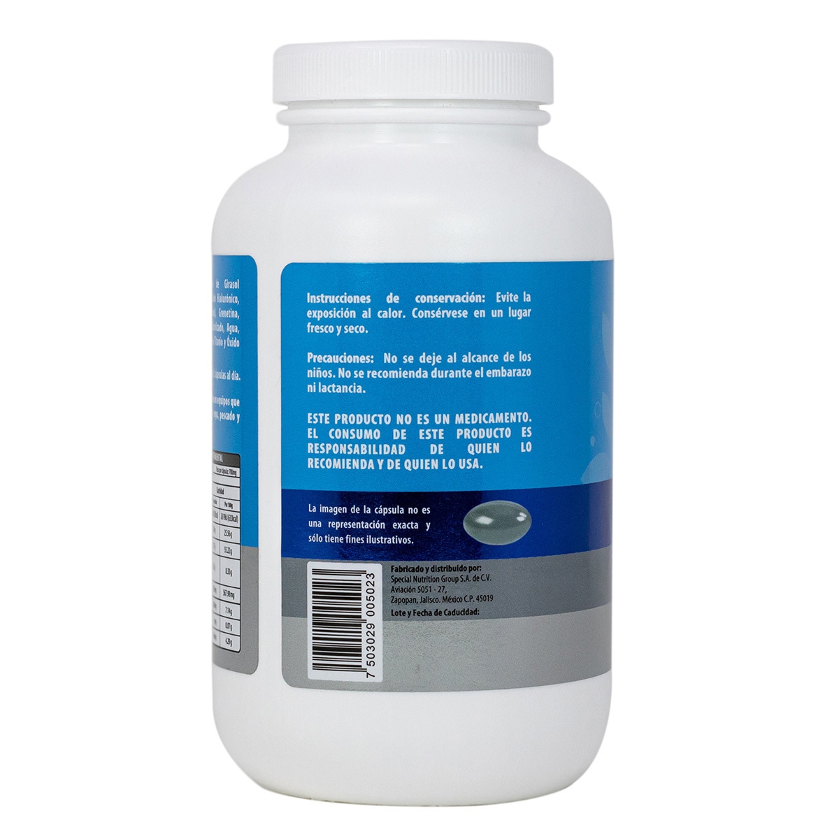 Naturagel Ácido Hialurónico con Vitamina A y Colágeno 160 Cápsulas.
