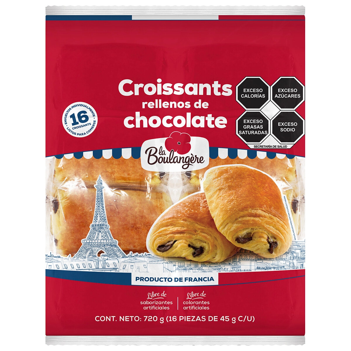 La Boulangere Croissant Relleno de Chocolate 720 gr