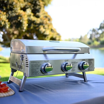 NXR, Parrilla de Acero Inoxidable Portátil de Gas Propano de 3 Quemadores NXR, Parrilla de Acero Inoxidable Portátil de Gas Propano de 3 Quemadores