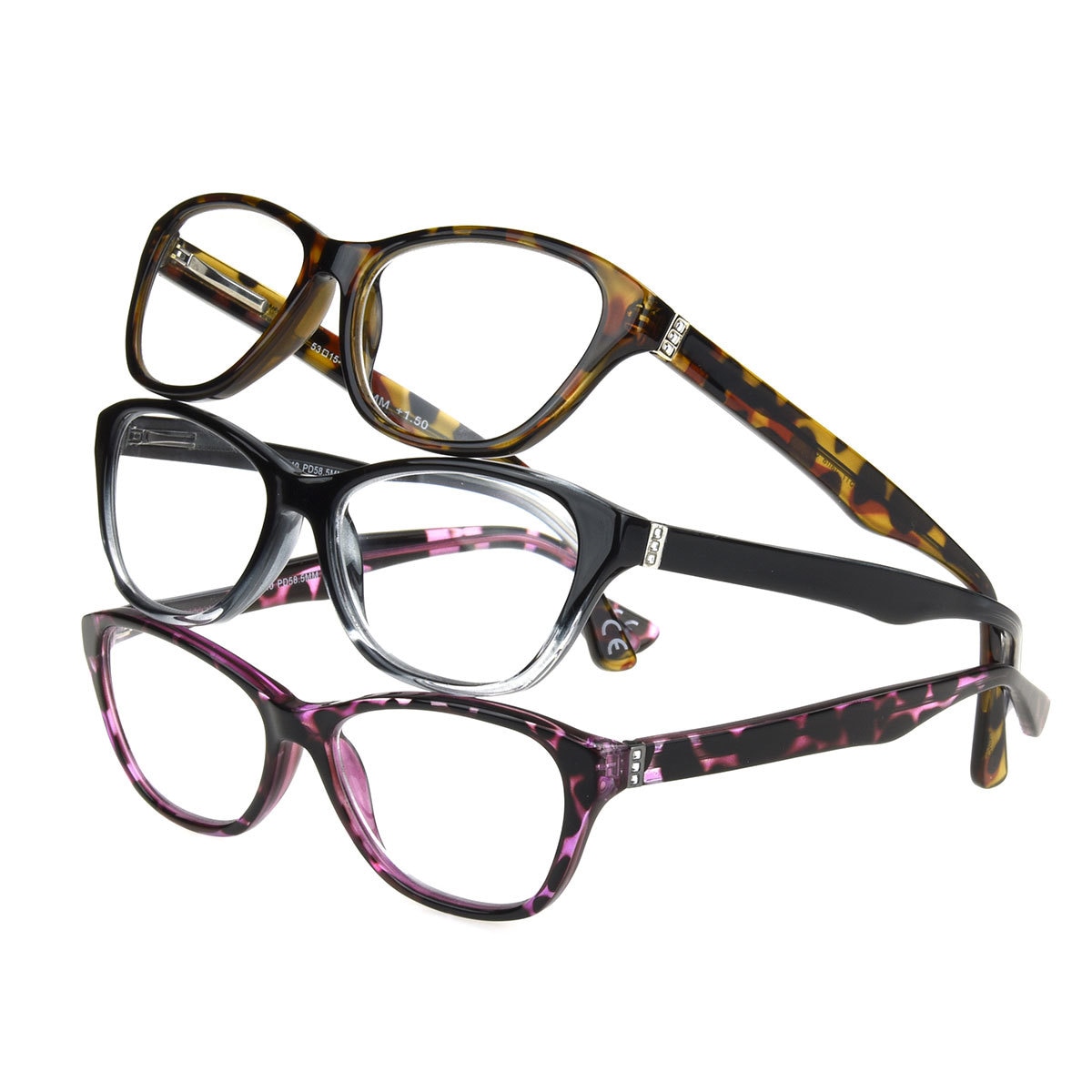 Design Optics, Lentes de Lectura, Dioptría 2.00, Jana, 3 Piezas