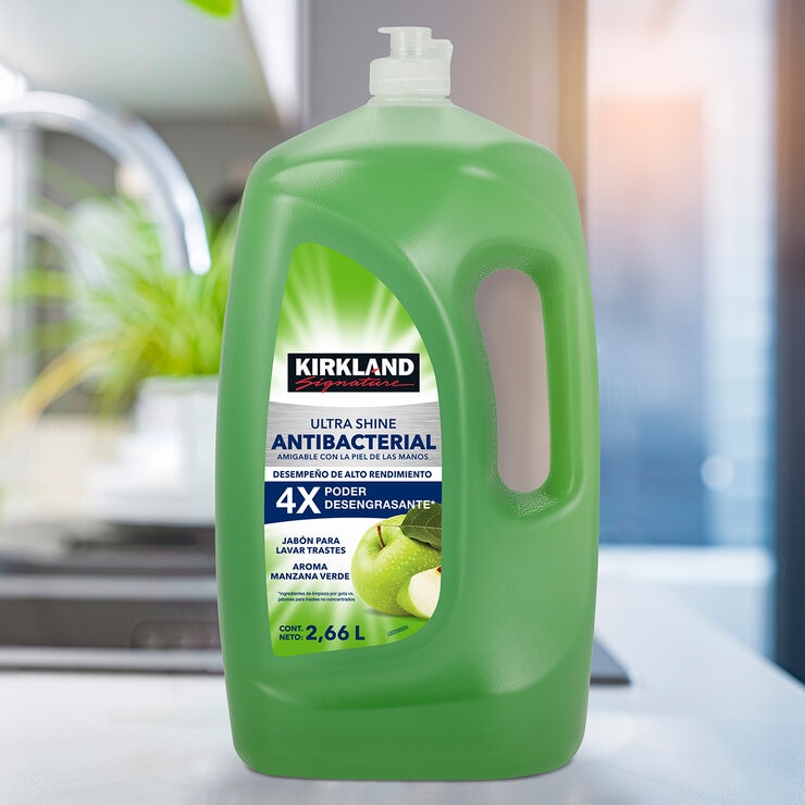 Kirkland Signature Jabón Antibacterial para Trastes 2.6 l Kirkland Signature Jabón Antibacterial para Trastes 2.6 l