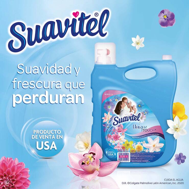 Suavitel Unique Touch Suavizante de Telas 8 l
