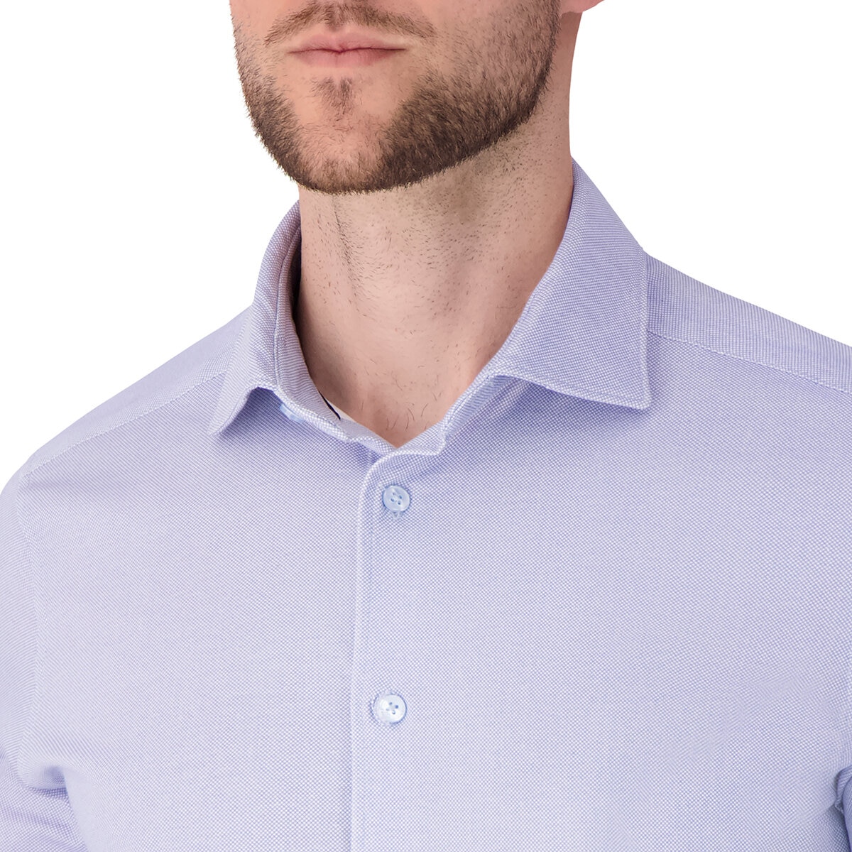 Victor Emmanuel Camisa para Caballero Azul Cuello 16 Manga 34/35