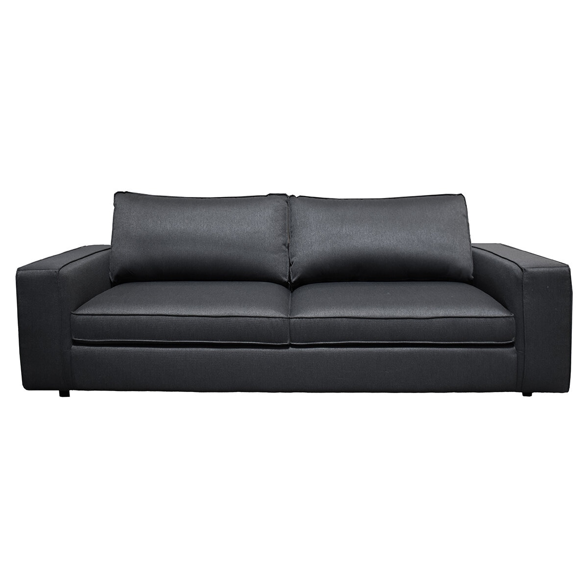 Muebles Liz, Lenox, Sofa Gris Obscuro