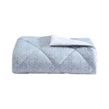 Juego de Edredón Queen de 6 piezas, Geométrico Azul