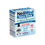 NeilMed Sinus Rinse Enjuague Nasal de Solución Salina con 60 Sobres + Frasco de enjuague de 240ml