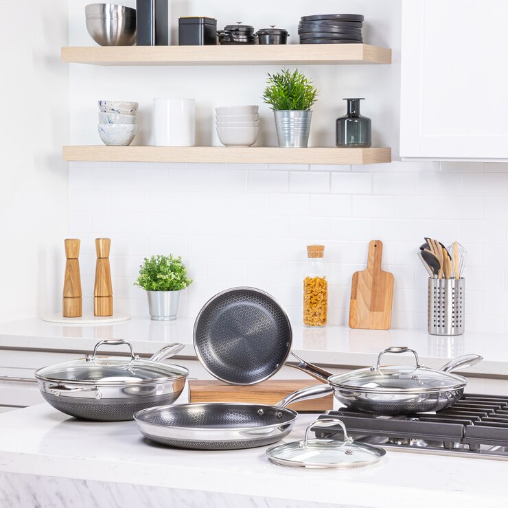 HexClad, Batería de Cocina, 7 piezas Costco México