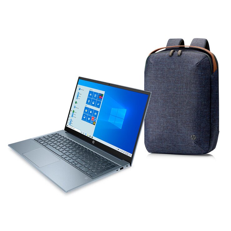 HP Pavilion Laptop 15.6" AMD Ryzen 5-5500U 8GB 512GB SSD mas Mochila HP Renew