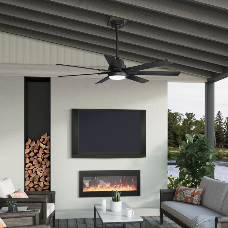 Hunter, Ventilador Loflin Color Negro