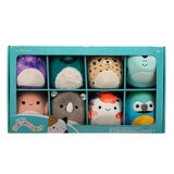 Squishmallows Set de 8 Muñecos de Peluche de 12.7cm- Colección Animales Exóticos