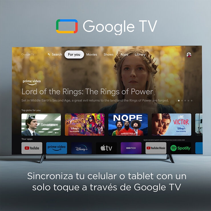 TCL Pantalla 32" QLED FHD Google TV