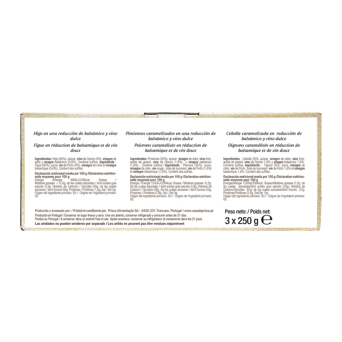 Prisca Aderezos Gourmet 3 pzs de 250 g