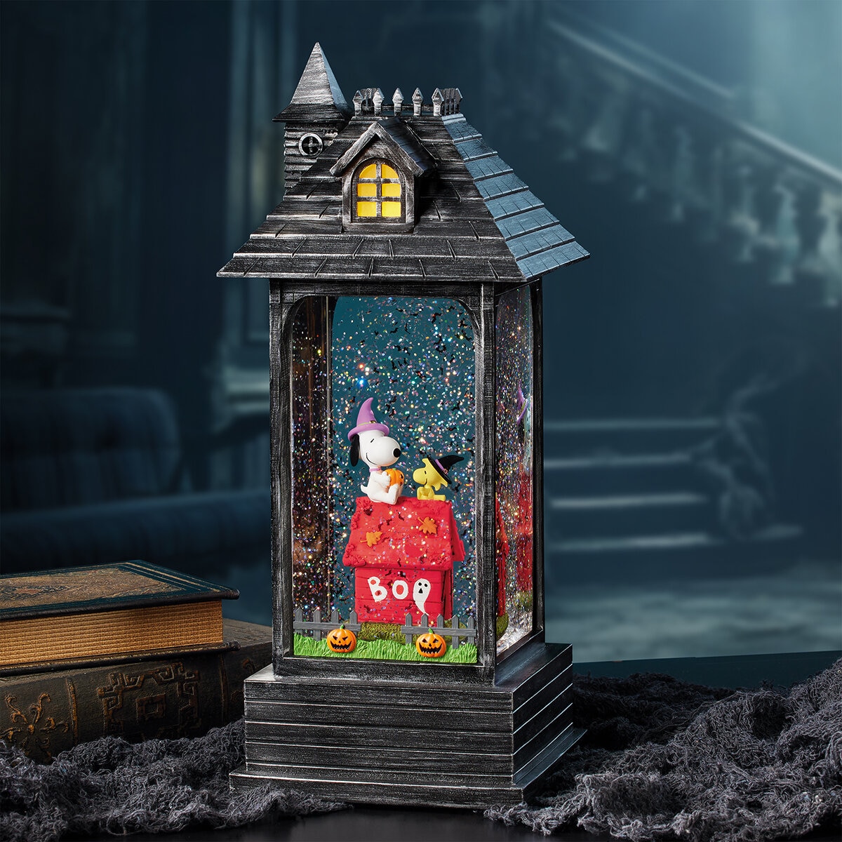Snoopy Linterna de Halloween con Luces y Música 