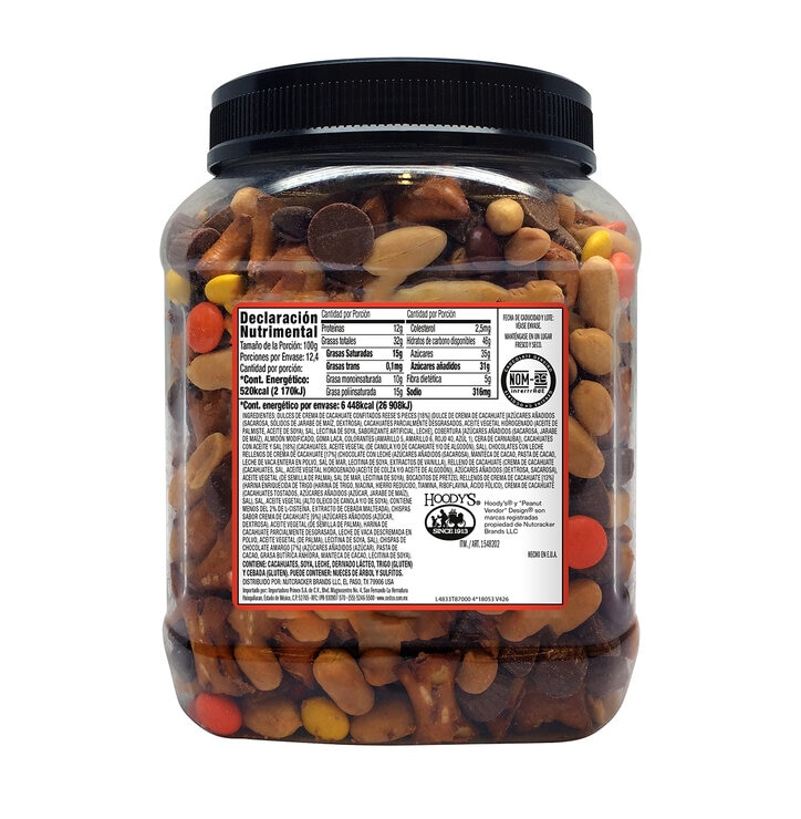 Hoody's Botana Surtida con Chocolate y Crema de Cacahuate 1.24 kg