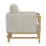 Thomasville, Sillón de Tela con Detalles de Madera