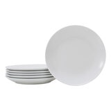 Crown Baccara Juego de 6 Platos para Ensalada de Porcelana