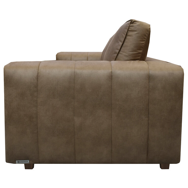 Muebles Liz, Gauss, Loveseat Color Café