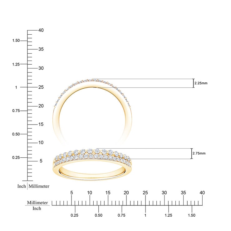Anillo de Diamantes 0.25ctw, Oro Amarillo 14K