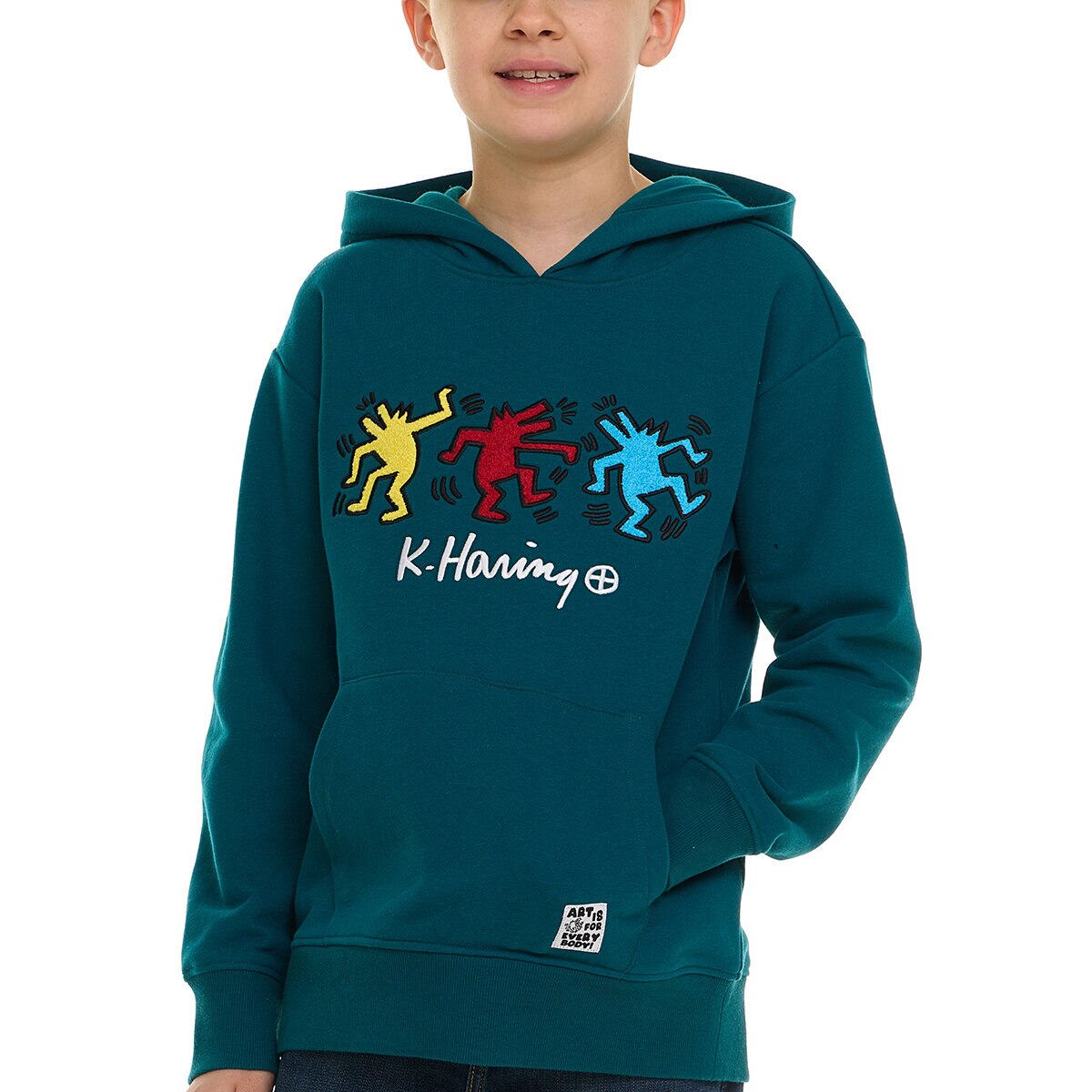 Keith Haring Sudadera para Niños y Niñas Verde 14 / 16 Años